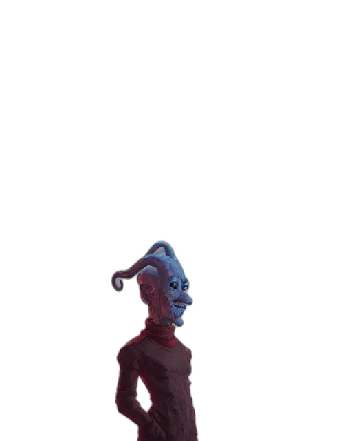 creature, mask, robot, staff transparent PNG cut-out