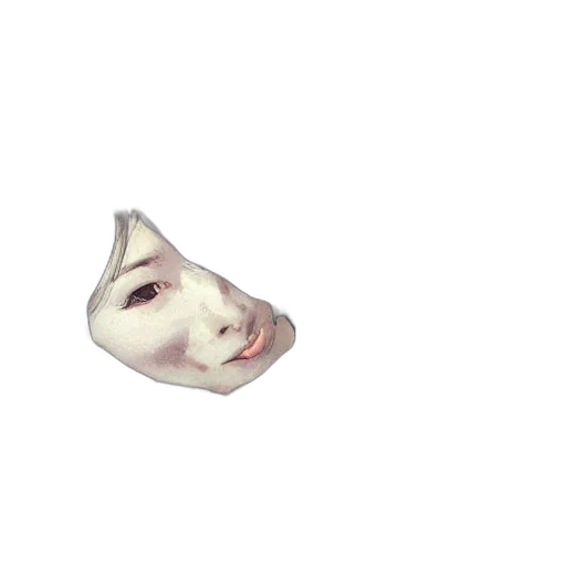 mask, face, creature, animal, 3d render, photorealistic, vaporwave, pixel art transparent PNG cut-out