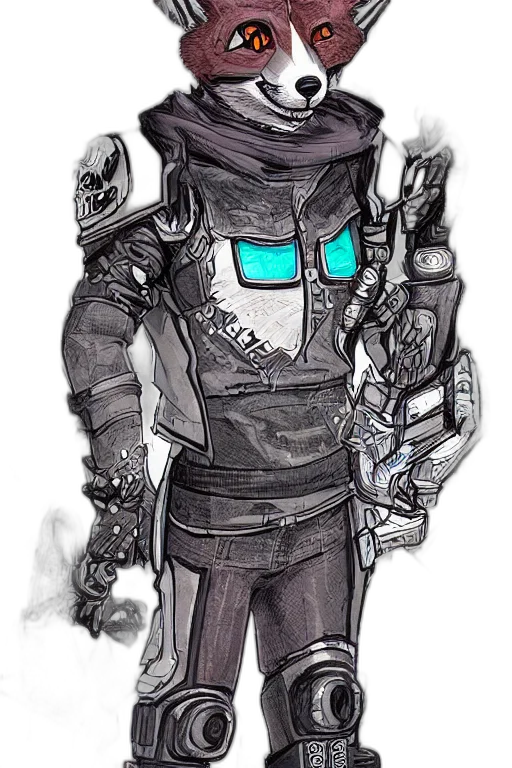 robot, staff, jacket, mask transparent PNG cut-out