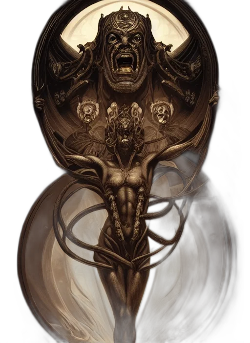 mask, creature, face, crown transparent PNG cut-out