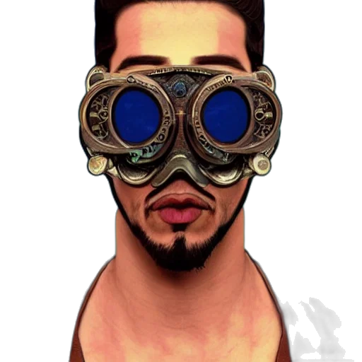 mask, face, robot, creature transparent PNG cut-out