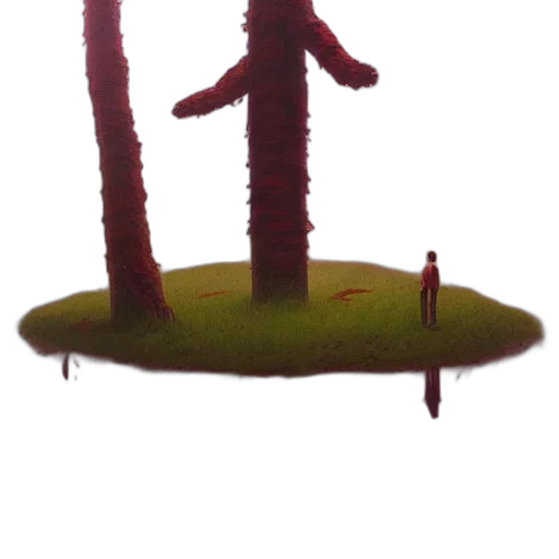 staff, crown, tree, weapon, concept art, 3d render, fantasy art, pixel art transparent PNG cut-out