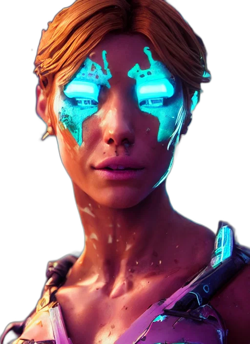 face, robot, mask, weapon transparent PNG cut-out