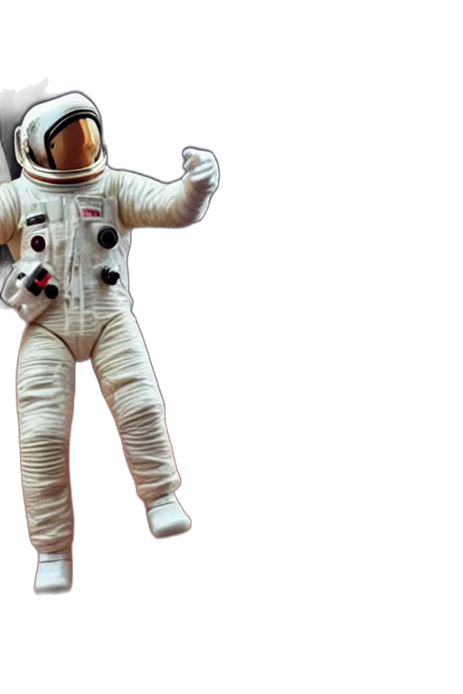 jacket, staff, robot, concept art, 3d render, outer space, collectable, action transparent PNG cut-out