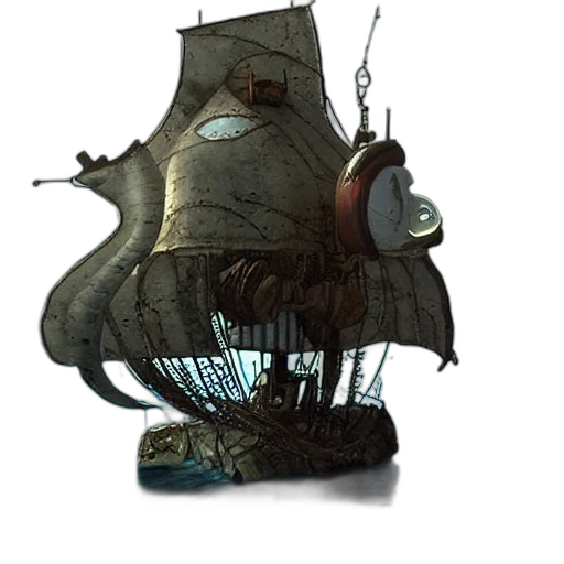 creature, staff, hat, weapon, concept art, 3d render, fantasy art, photorealistic transparent PNG cut-out