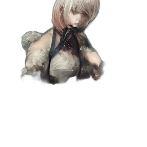 creature, staff, weapon, hair transparent PNG cut-out