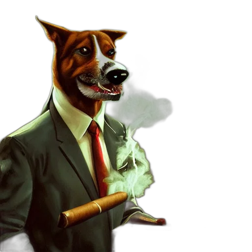 staff, animal, concept art, photorealistic transparent PNG cut-out