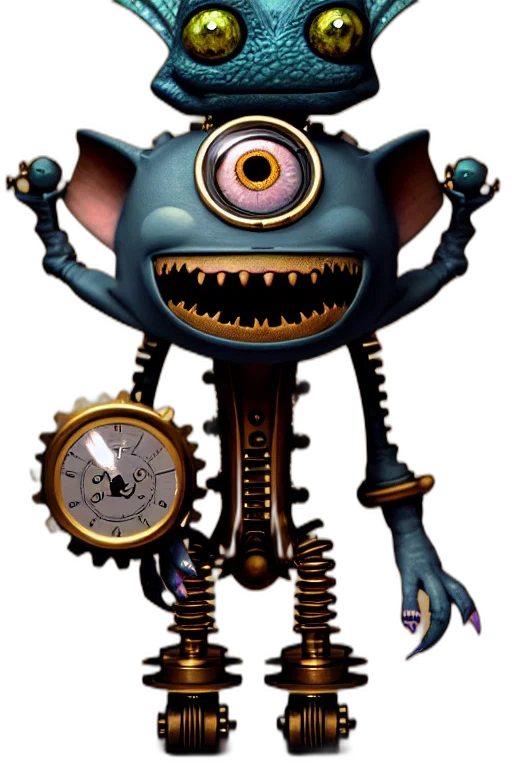 robot, staff, creature, weapon, concept art, 3d render, fantasy art, pixel art transparent PNG cut-out