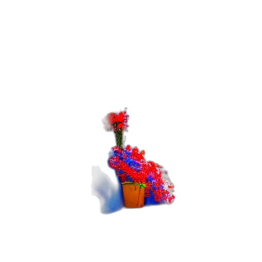 bottle, flower, crown, weapon, 3d render, pixel art, concept art, photorealistic transparent PNG cut-out