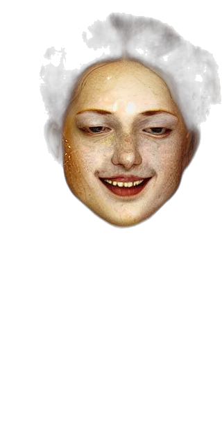 face, mask, crown, creature, photorealistic, 3d render, concept art, pixel art transparent PNG cut-out