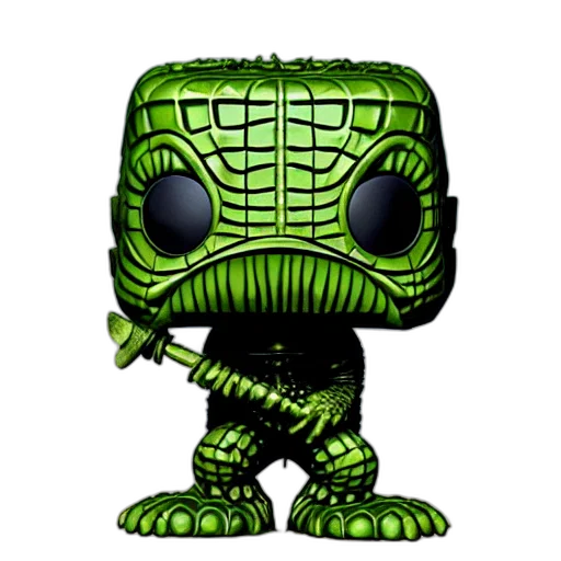 creature, pixel art, green, dorohedoro transparent PNG cut-out