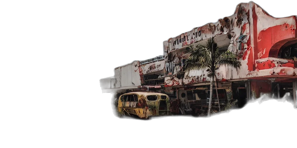 car, building, weapon, photorealistic transparent PNG cut-out