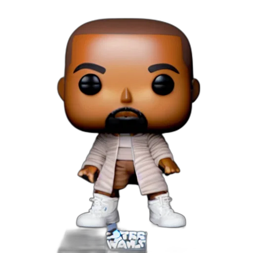 kanye, west, jedi, funkopop transparent PNG cut-out