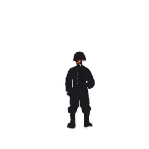 staff, jacket, robot, hat transparent PNG cut-out