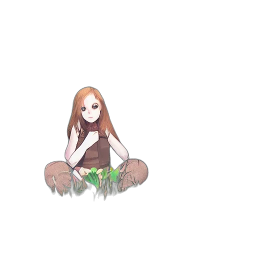 creature, hair, animal, flower, pixel art, fantasy art, cartoon, anime transparent PNG cut-out