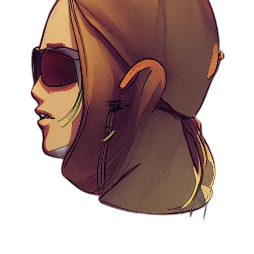 face, mask, jacket, hat transparent PNG cut-out