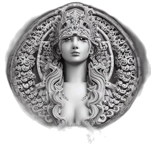 jewelry, crown, face, mask, fantasy art, photorealistic, 3d render, pencil sketch transparent PNG cut-out