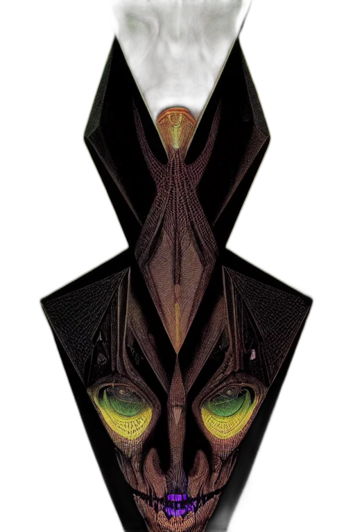 mask, jacket, face, creature, concept art, cyberpunk, fantasy art, 3d render transparent PNG cut-out