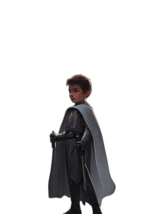 staff, jacket, robot, weapon, concept art, 3d render, photorealistic, comic book art transparent PNG cut-out