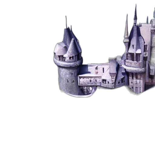 crown, building, 3d render, concept art, photorealistic, fantasy art, matte, landscape transparent PNG cut-out