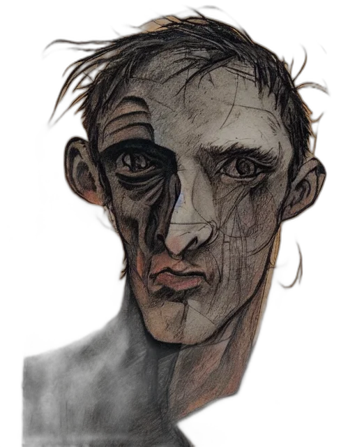 face, mask, staff, creature transparent PNG cut-out