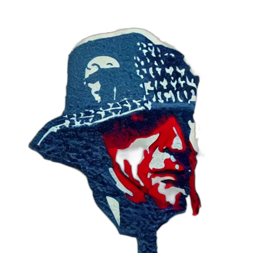 hat, face, mask, pixel art transparent PNG cut-out