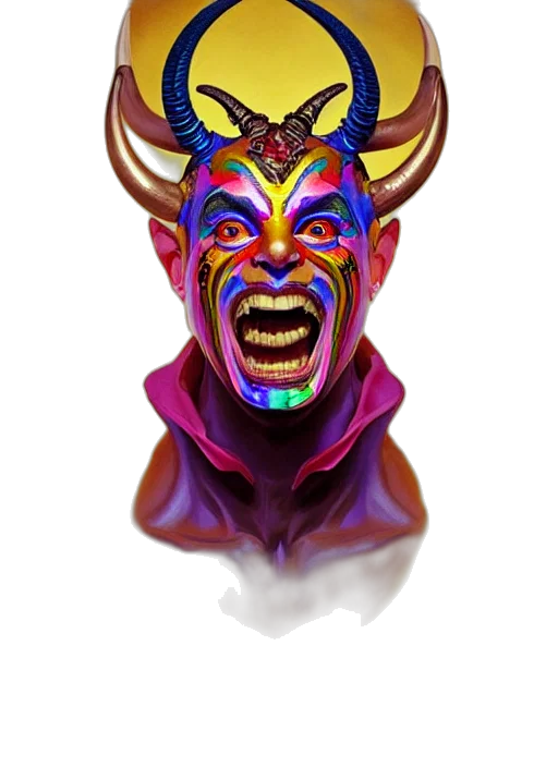 mask, face, crown, creature transparent PNG cut-out