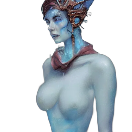 jewelry, mask, crown, staff transparent PNG cut-out