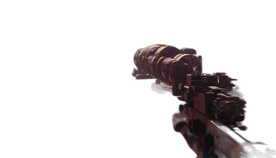 weapon, sword, staff, robot, 3d render, concept art, photorealistic, pixel art transparent PNG cut-out