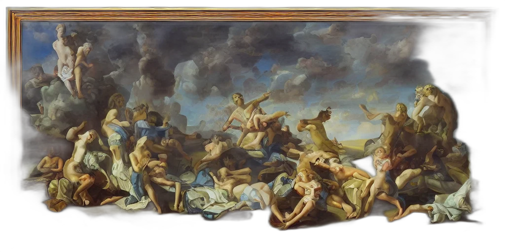 furniture, oil painting, concept art, fantasy art transparent PNG cut-out