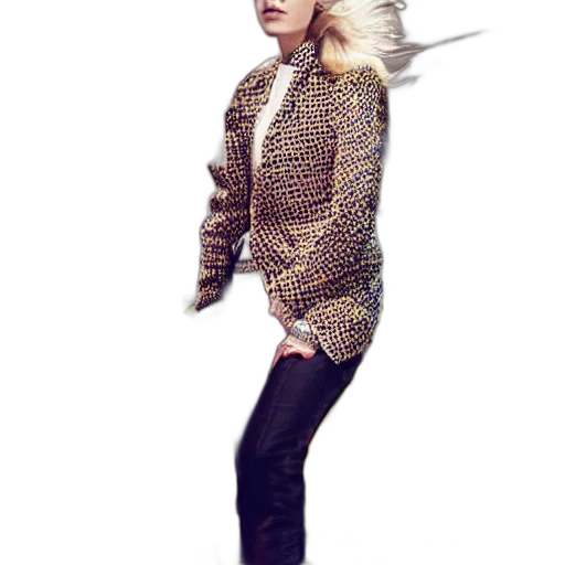 jacket, staff, hair, dress transparent PNG cut-out