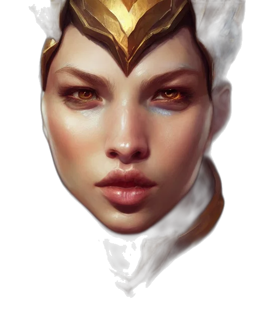 face, mask, crown, jewelry, fantasy art, concept art, photorealistic, comic book art transparent PNG cut-out