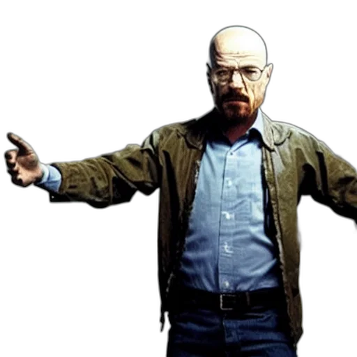 jacket, staff, weapon, animal, concept art, walter, white, hitting transparent PNG cut-out