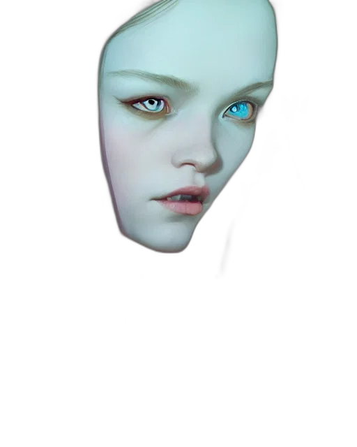 face, mask, robot, creature, 3d render, photorealistic, concept art, fantasy art transparent PNG cut-out