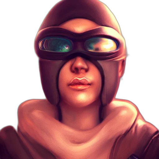robot, mask, face, jacket transparent PNG cut-out