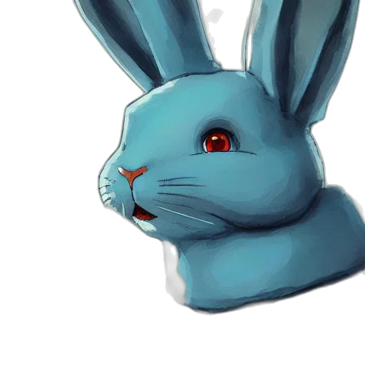 animal, creature, face, concept art, photorealistic, watercolor, pixel art, blue transparent PNG cut-out