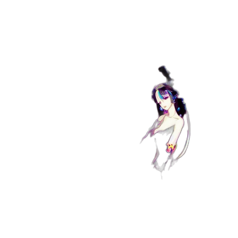 weapon, staff, hair, creature, pixel art, concept art, anime, 3d render transparent PNG cut-out