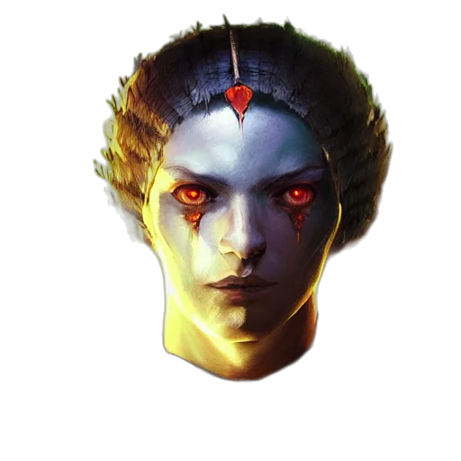 face, mask, crown, staff transparent PNG cut-out