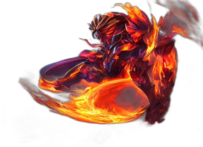 dragon, hair, mask, weapon transparent PNG cut-out