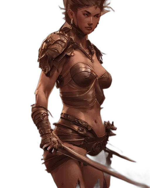 weapon, sword, dress, staff, fantasy art, concept art, comic book art, photorealistic transparent PNG cut-out