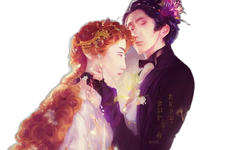 crown, dress, fantasy art, watercolor transparent PNG cut-out