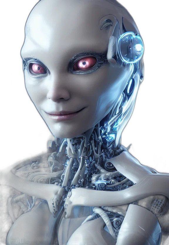 robot, face, cyberpunk, concept art, 3d render, fantasy art, perfectly, centered transparent PNG cut-out