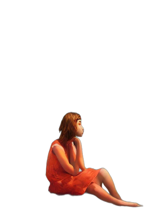 dress, face, jewelry, shoes, oil painting, photorealistic, concept art, watercolor transparent PNG cut-out