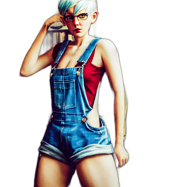 dress, concept art, cartoon, comic book art, pixel art, blue, full, body transparent PNG cut-out