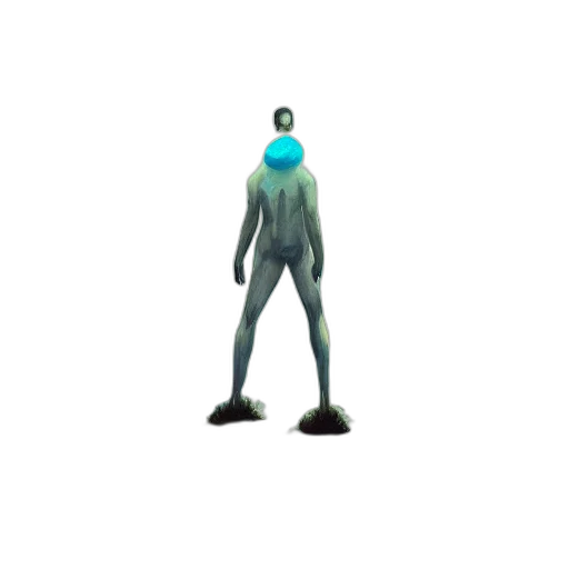 robot, creature, staff, mask transparent PNG cut-out