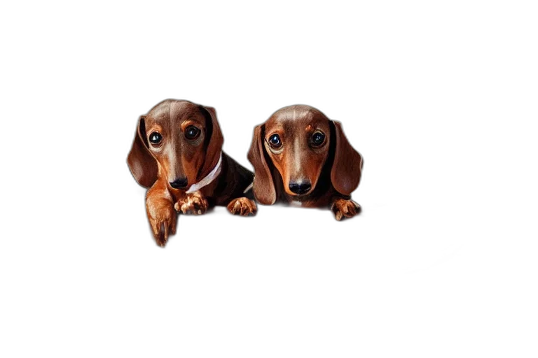 animal, photorealistic, brown, dachshund transparent PNG cut-out