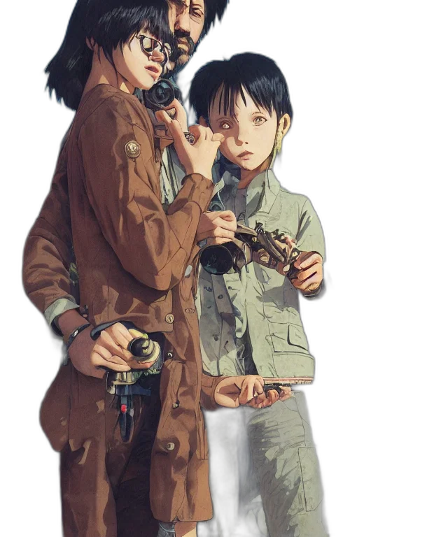 jacket, weapon, umbrella, staff transparent PNG cut-out
