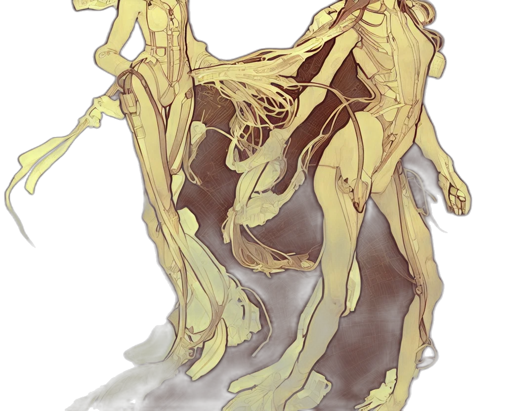 creature, dragon, dress, mask, concept art, fantasy art, watercolor, pixel art transparent PNG cut-out