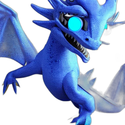 dragon, staff, creature, animal transparent PNG cut-out
