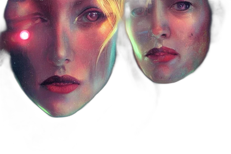 mask, face, concept art, photorealistic transparent PNG cut-out